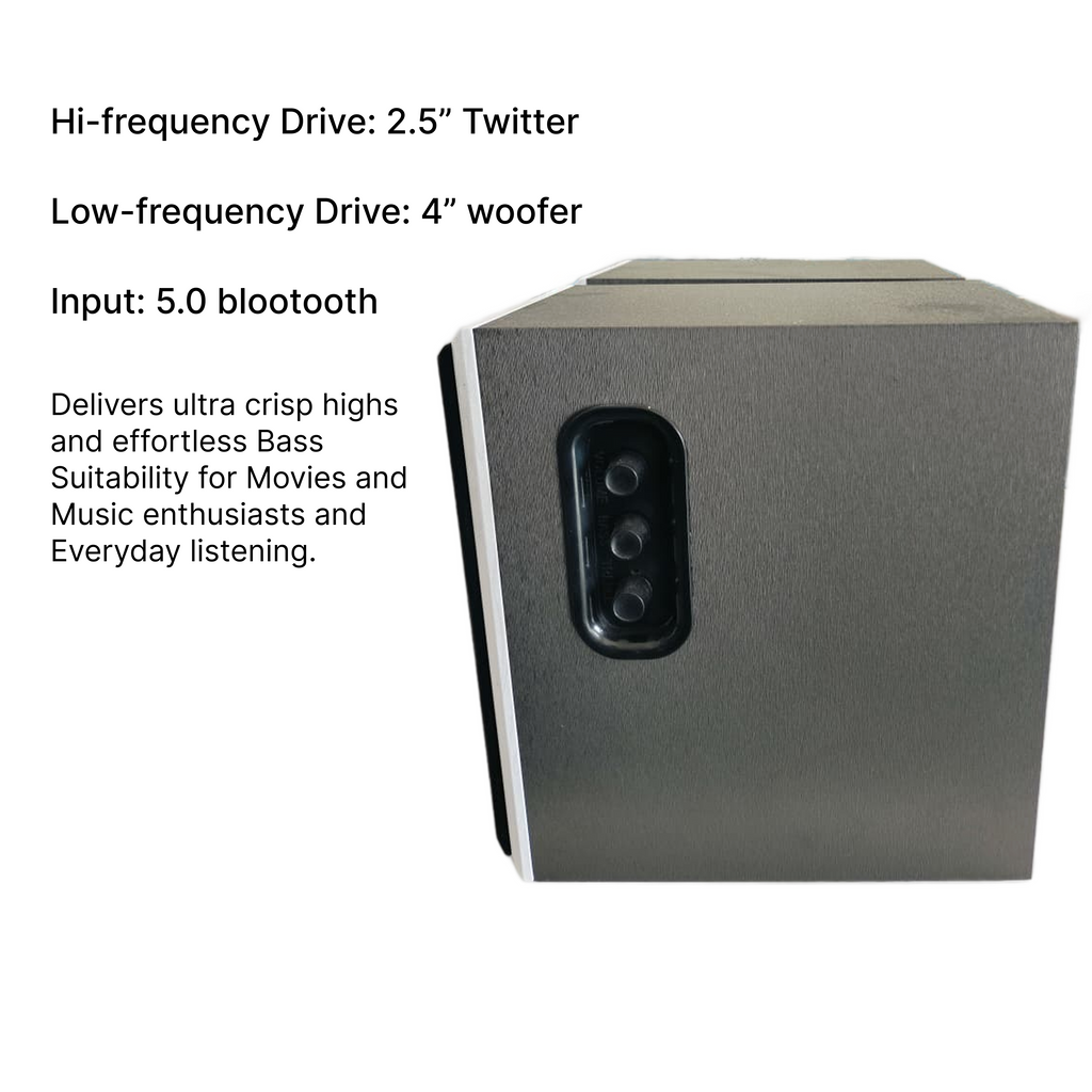 R INFINITY SSG 415BT Bookshelf Bluetooth Speakers — close-up detail