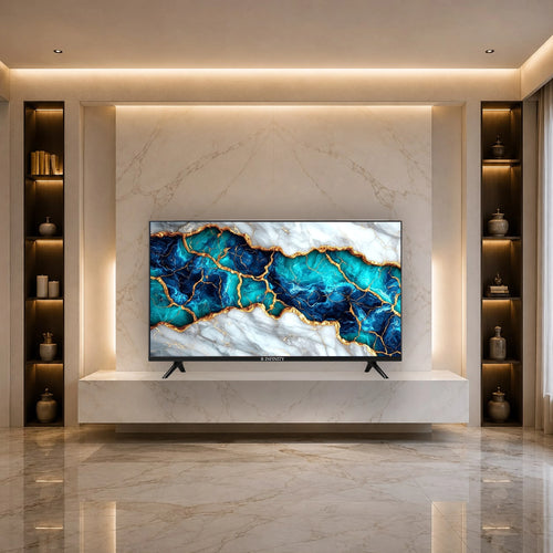 R INFINITY 100 Inch 4K HDR WebOS Smart LED TV — front view