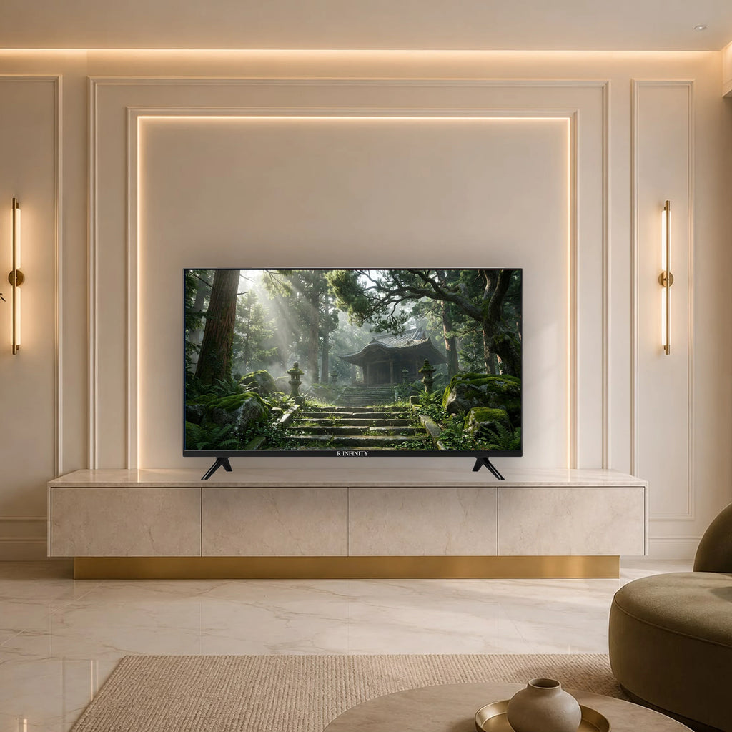 R INFINITY 32 Inch Full HD Google Smart LED TV — front view