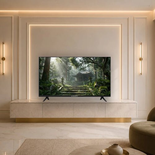 R INFINITY 32 Inch Full HD Google Smart LED TV — front view