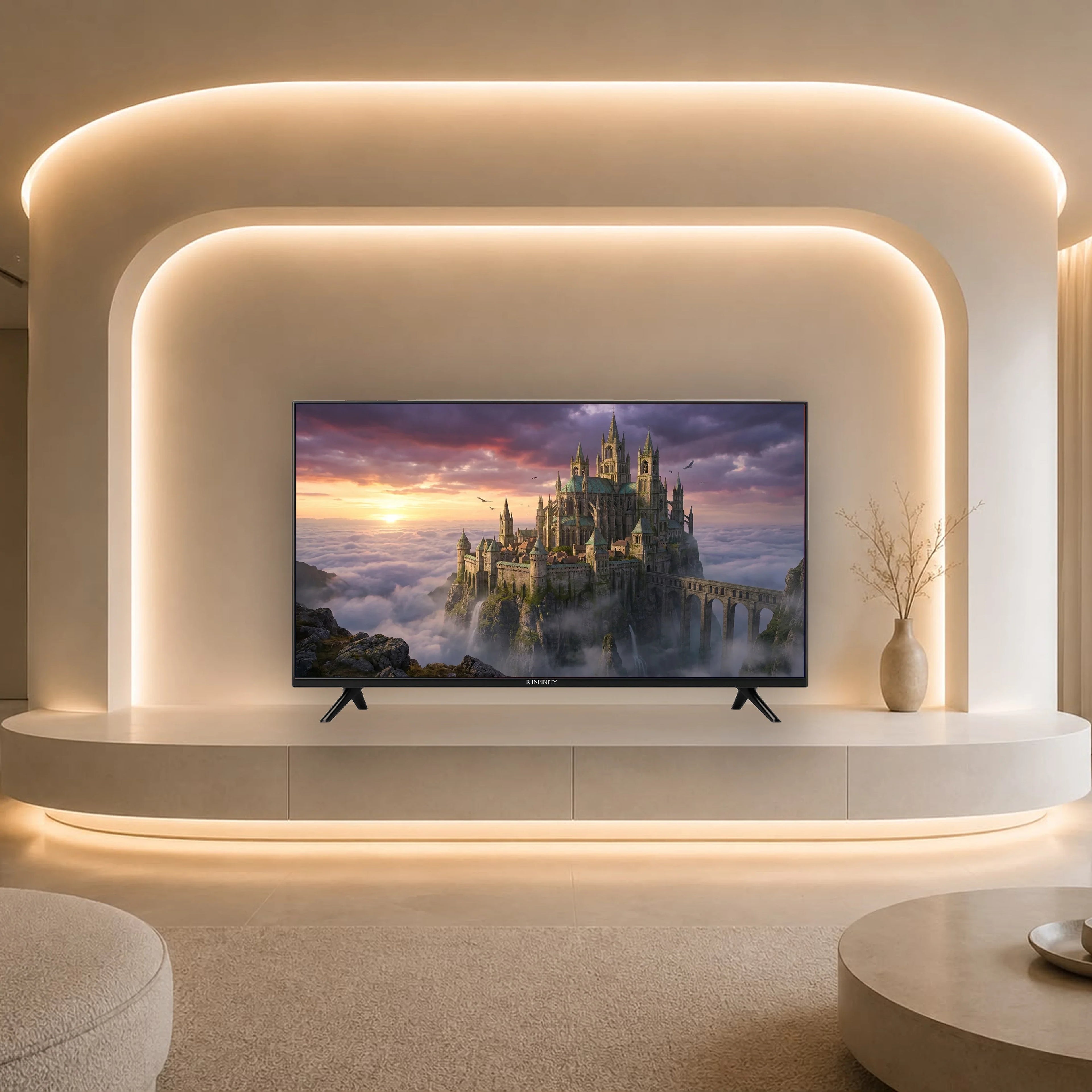 R INFINITY 32 Inch Full HD Smart LED TV — front view