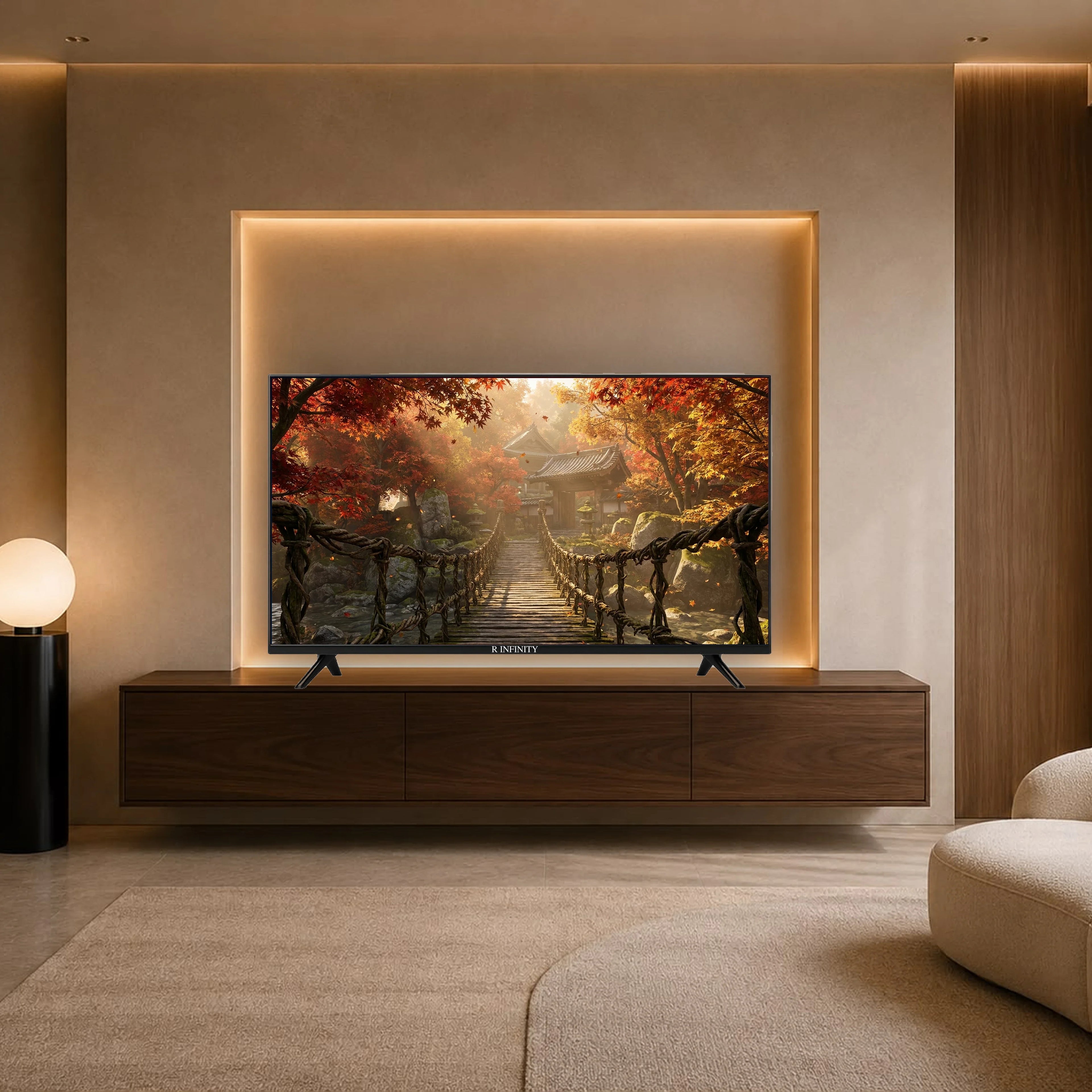 R INFINITY 43 Inch Full HD Smart LED TV — front view