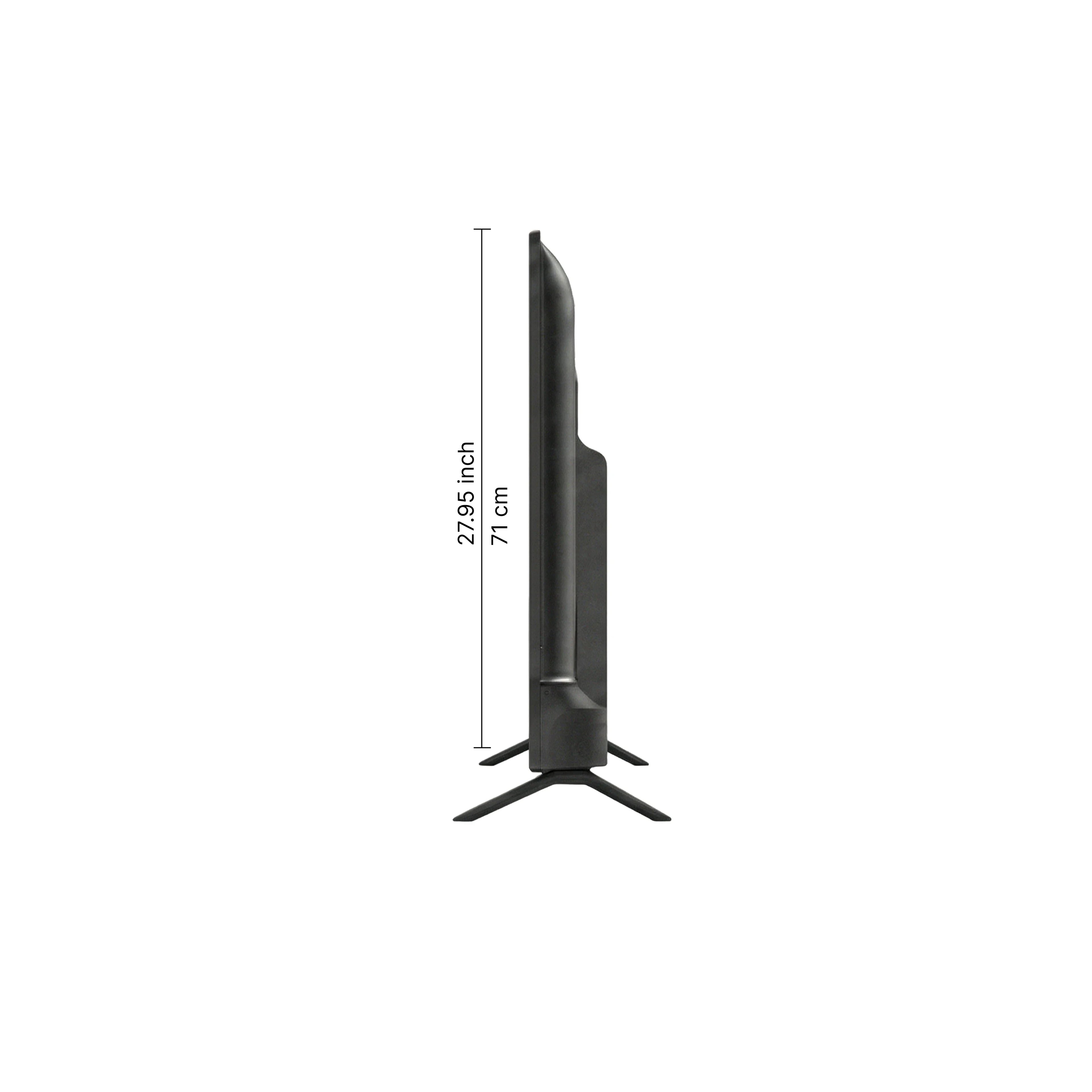 R INFINITY 50 Inch 4K HDR WebOS Smart LED TV — side profile