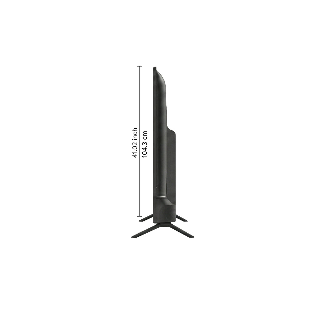 R INFINITY 75 Inch 4K HDR WebOS Smart LED TV — side profile